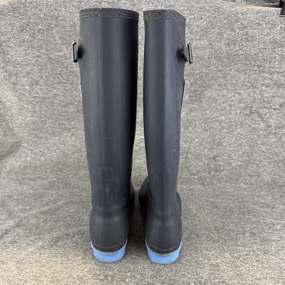✅Kamik Rain Boots Womens 7 Jennifer Tall Rubber Waterproof Black Blue Mud/Garden - Picture 6 of 9